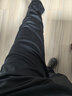 羅蒙（ROMON）桑蠶絲西褲男羅蒙高端定制金標秋冬季加厚款商務(wù)休閑西裝褲 黑 34 曬單實(shí)拍圖