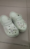 CROCS卡駱馳厚底云朵洞洞鞋|206750 骨白色-2Y2 36/37(230mm) 曬單實(shí)拍圖