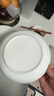 京東京造 盤(pán)子 餐盤(pán)牛排西餐具菜盤(pán)家用陶瓷水果備菜 如雪9英寸盤(pán)*4 曬單實(shí)拍圖