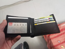 稻草人男士錢(qián)包短款商務(wù)頭層牛皮橫款兩折票夾多卡位錢(qián)夾情人節禮物 曬單實(shí)拍圖