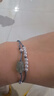 歐陽(yáng)先生超精致海鹽冰mini小細繩有錢(qián)花手鏈時(shí)尚氣質(zhì)百搭高顏值手繩女新款 貔貅珍珠雙繩有錢(qián)花手鏈A25-304 曬單實(shí)拍圖