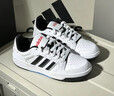 adidas ENTRAP美式校園風(fēng)運動(dòng)少年感復古籃球風(fēng)板鞋男女阿迪達斯   白色/黑色   40 曬單實(shí)拍圖