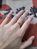 周大福蹦迪小方糖黃金戒指女可疊戴(工費180)13號 約1.15g EOF1983 曬單實(shí)拍圖