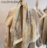 Calznklien桑蠶真絲絲巾女羊毛披肩圍巾保暖生日新年情人節禮物送媽媽長(cháng)輩 【熱帶雨林】高級感禮盒裝 實(shí)用走心送女友老婆 曬單實(shí)拍圖