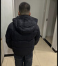 左西男童羽絨服冬季2025新款保暖兒童三防連帽面包服外套 黑色 140 曬單實(shí)拍圖