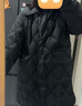 Teenie Weenie小熊女裝羽絨服2025年冬季新款休閑舒適保暖長(cháng)款外套 黑色 XS 曬單實(shí)拍圖