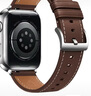 MSSM適用蘋(píng)果手表表帶apple watch小牛皮iwatchS11/ultra3/S10/9/8/SE3針扣真皮表帶 咖色49/46/45/44 曬單實(shí)拍圖