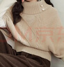 闊色氣質(zhì)毛織斗篷披肩上衣麻花半高領(lǐng)毛衣2025秋冬季新款女針織衫 卡其色 M 曬單實(shí)拍圖