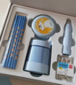 得力（deli）電動(dòng)文具禮盒套裝電動(dòng)卷筆刀洞洞鉛筆桌面吸塵器電動(dòng)橡皮擦學(xué)生文具生日新年考試禮物男女孩藍色 曬單實(shí)拍圖