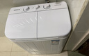 奧克斯（AUX）洗+脫5.0公斤家用小型宿舍單身迷你雙桶缸半自動(dòng)洗脫一體洗衣機HB30P56-98 白色 曬單實(shí)拍圖
