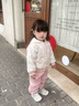 班喜迪女童外套春裝2026新款兒童洋氣衛衣開(kāi)衫寶寶公主衣服春季嬰兒童裝 粉色 90 曬單實(shí)拍圖