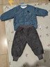 巴厘小豬兒童棉服套裝男童校服內搭神器秋冬季女童打底家居服睡衣寶寶棉襖 月光藍 100 曬單實(shí)拍圖