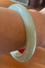 7000年和田玉手鐲玉鐲子女款冰晴葡萄肉 59-60圈口 曬單實(shí)拍圖