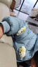 巴拉巴拉balaOne寶寶羽絨服冬裝男童女童保暖連帽外套萌2025新款 藍色狗狗80216-白鴨絨 110 充絨量65g 曬單實(shí)拍圖