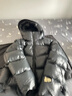 高梵黑金鵝絨服先鋒4.0五格泡芙羽絨服男女同款短款冬季厚外套高級感 黑色 M 曬單實(shí)拍圖
