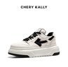CHERY KALLY經(jīng)典時(shí)尚板鞋女士小白鞋厚底增高休閑鞋XB574 曬單實(shí)拍圖