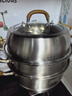 愛(ài)仕達（ASD）蒸鍋 全304不銹鋼 三層家用蒸煮燉湯鍋 26CM多層加大不串味蒸籠Q3 曬單實(shí)拍圖