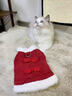 貓咪狗狗衣服秋冬季加絨保暖寵物狗小型紅色衣服喜慶泰迪新年絨衣 XS(胸圍30cm1-3斤) 曬單實(shí)拍圖