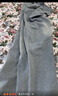 德瑪納【氣墊牛仔褲】夏時(shí)髦磨白顯瘦彈力松緊腰舒適藏肉闊腿牛仔褲 曬單實(shí)拍圖