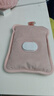 ?國標防爆?充電熱水袋熱敷袋安全防爆電暖手寶女暖肚生日禮物女 粉色內膽【水晶絨 安全防爆】 曬單實(shí)拍圖