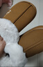 樸西棉拖鞋女士冬季包跟室內家居保暖厚底月子棉鞋女款外穿秋冬季 棕色 均碼 (245mm) 適合37-38 曬單實(shí)拍圖