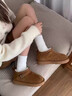 UGG MADE IN AUSTRALIA SINCE 1910官方正品厚底雪地靴女款2025新款冬季毛毛勃肯鞋加絨加厚短靴子東 駝色39 曬單實(shí)拍圖