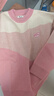 左西女童毛衣加厚針織衫兒童秋冬2025新款女孩冬季毛線(xiàn)衣 粉色 120 曬單實(shí)拍圖