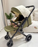 InnoTruth輕羽嬰兒車(chē)睡籃推車(chē)二合一0-3歲用折疊輕便可坐可躺帶減震新生兒 4代青芥綠【二合一】推車(chē)+睡籃 曬單實(shí)拍圖