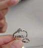 BJYLS999純銀玫瑰花戒指女2026新款小眾高級感輕奢食指戒足銀飾品禮物 999足銀玫瑰花戒指 曬單實(shí)拍圖