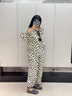 妮狄婭睡衣女春季柔軟棉長(cháng)袖甜美花朵少女時(shí)尚可外穿春秋家居服套裝 圖片色 QF26104 S 【參考體重65-85斤】 曬單實(shí)拍圖