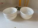 京東京造 碗 家用面碗陶瓷餐具米飯碗拉面碗大湯碗 奶油華夫6英寸碗4個(gè)裝 曬單實(shí)拍圖