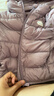 ELLE BABY童裝兒童羽絨服男女童外套寶寶白鴨絨帶帽棉服秋冬外出服紫色100 曬單實(shí)拍圖