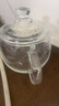 VTyee高硼硅玻璃杯茶杯帶把手家用耐高溫帶蓋泡茶杯男女高顏值喝水杯子 【耐熱150度】透明把 410ml 1只 曬單實(shí)拍圖