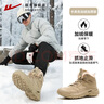回力馬丁靴男鞋冬季加絨加厚登山雪地靴戶(hù)外保暖東北棉鞋子男 卡其 44 曬單實(shí)拍圖