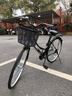 永久自行車(chē)成人通勤車(chē)女式學(xué)生男女士城市單車(chē)實(shí)心胎復古輕便變速載人 高配-黑色【雙層鋁輪+密封中軸】 26寸（適合身高155-175） 曬單實(shí)拍圖