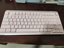 珂芝（KZZI） i75青春版矮軸三模機械鍵盤(pán)商務(wù)辦公輕薄便攜全鍵熱插拔適用蘋(píng)果風(fēng)長(cháng)續航RGB皓月白白雪軸 曬單實(shí)拍圖