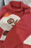 M.Latin/馬拉丁童裝毛衣24冬新款男小童半高領(lǐng)毛衣 大紅 110cm 曬單實(shí)拍圖