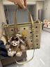MCM【新年禮物】 官旗 TONI迷你菜籃子購物袋斜挎包女包送女友 米色 迷你 曬單實(shí)拍圖