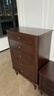 一具一家美式斗柜核桃木全實(shí)木客廳小立柜臥室床尾柜儲物柜家具 五斗柜胡桃色 曬單實(shí)拍圖