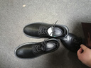 特磊錫青年男士圓頭大碼真皮透氣軟皮厚底寬頭正裝商務(wù)休閑英倫黑色皮鞋 黑色 【腳型寬請拍大一碼】 45 (275mm) 【=運動(dòng)鞋46，腳寬就按運動(dòng)鞋尺碼拍】 曬單實(shí)拍圖
