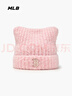 MLB帽子男女針織帽貓耳帽加厚毛線(xiàn)帽冬KARINA同款3ABNB1156-43PKL-F 曬單實(shí)拍圖