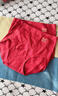 貓人（MiiOW）本命年高腰內褲女士025年新款純棉抑菌全棉襠無(wú)痕高腰收腹短褲頭 【2條裝加長(cháng)襠-提花】安哥拉紅+安哥拉紅 L 建議體重100-120斤 曬單實(shí)拍圖