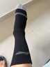 李寧（LI-NING）籃球襪男女運動(dòng)襪跑步毛巾底棉襪（黑白2雙裝）耐磨防滑秋冬襪子 曬單實(shí)拍圖