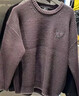 李寧韋德運動(dòng)休閑毛衣男2025秋冬保暖潮流針織衫套頭編織衫AMBV423 -3魅夜紫 M 曬單實(shí)拍圖