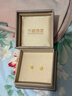 六福珠寶足金梔子花黃金耳釘耳飾送禮 計價(jià) G01G0027DS 1.01克(含工費100元) 配硅膠耳堵 曬單實(shí)拍圖