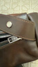 GROTTO個(gè)樂(lè )吐司包植鞣牛皮腋下單肩斜挎包男女同款新年禮物通勤包 焦木棕 常規 曬單實(shí)拍圖