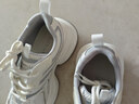 百麗厚底老爹鞋學(xué)生女輕量運動(dòng)休閑鞋B4P1DAM6 太空灰 38 曬單實(shí)拍圖