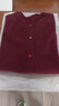 恒源祥100%純羊絨開(kāi)衫外套女秋冬媽媽毛衣2025新款寬松大碼羊絨針織上衣 酒紅 3XL 【建議135-145斤】 曬單實(shí)拍圖