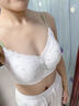 LangSha蕾絲碎花內衣女小胸聚攏防下垂收副乳舒適無(wú)痕裸感文胸罩 碎花綠 【碎花蕾絲 小胸不空】 M 【34/75AB丨建議體重 95-110斤】 曬單實(shí)拍圖