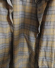 MUJI 女式 法蘭絨 襯衫領(lǐng) 長(cháng)袖襯衫襯衣內搭上衣純棉冬季女裝格子 暗黃色格紋 XL （165/92A） 曬單實(shí)拍圖